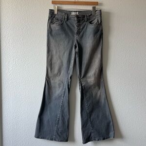 Free People Smokey Gray Flair Mid-Rise Pants Size 29